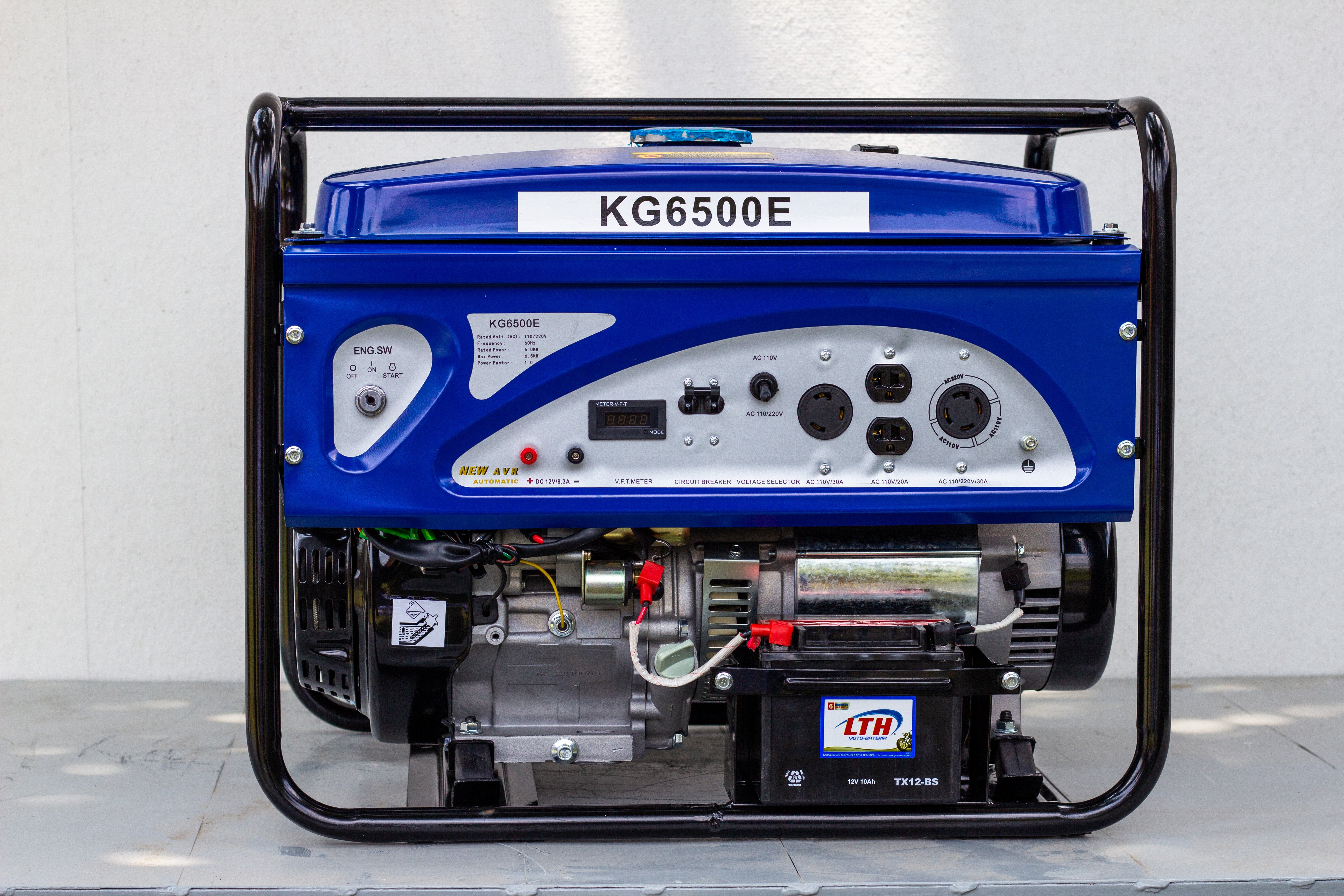 Generador HR 6.5 KW Motor 15HP 60 HZ 110/220V