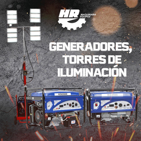 Generadores y torres de iluminacion